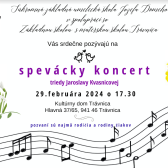 Spevácky koncert triedy Jaroslavy Kvasnicovej